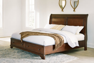 Trellington Sleigh Storage Bed - Home And Beyond