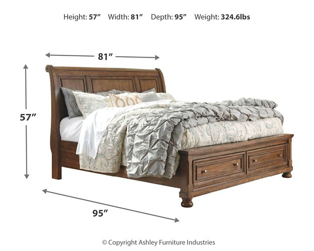 Flynnter Bed with 2 Storage Drawers - Home And Beyond