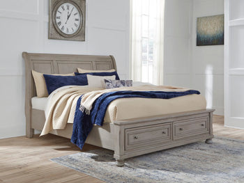 Lettner Bed with 2 Storage Drawers - Home And Beyond