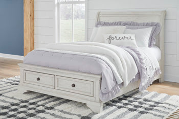Robbinsdale Sleigh Storage Bed - Home And Beyond