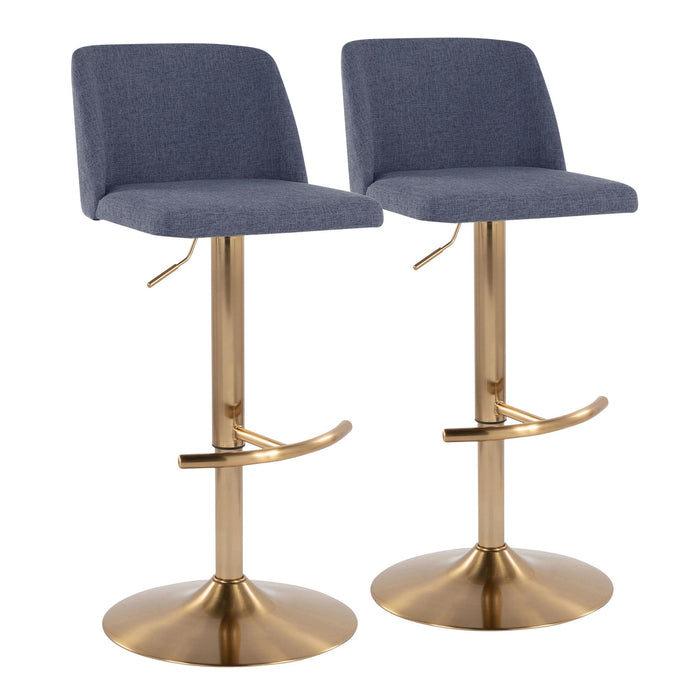 Toriano Adjustable Barstool - Set of 2 image