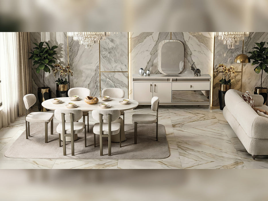 Bern Diningroom (Consol With Mirror & Dining Table & 6 Dining Chair)