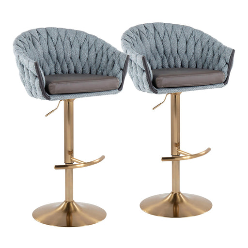 Braided Matisse Adjustable Bar Stool - Set of 2 image