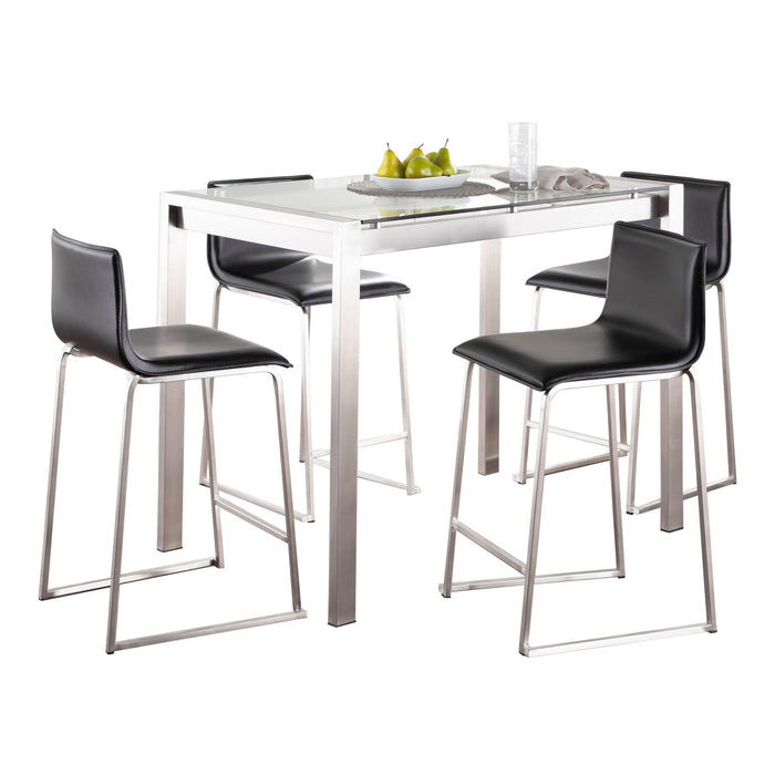 Fuji-Mara Upholstered Counter Height Dining Set - 5 Piece image