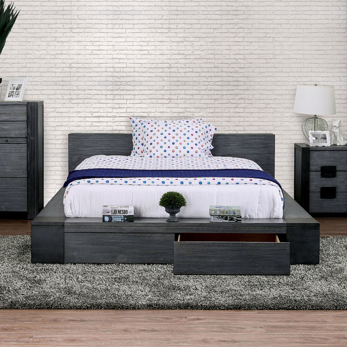 Janeiro Gray Queen Bed