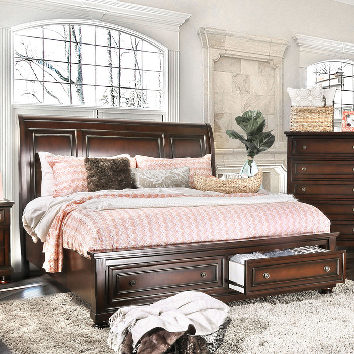 NORTHVILLE Dark Cherry Queen Bed