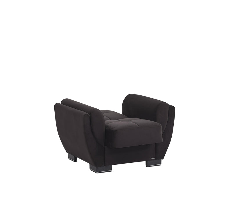Ottomanson Armada Air Collection Upholstered Convertible Armchair with Storage - Home And Beyond