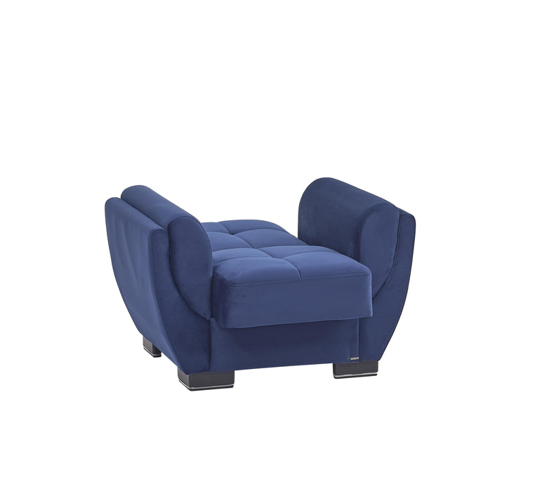 Ottomanson Armada Air Collection Upholstered Convertible Armchair with Storage - Home And Beyond