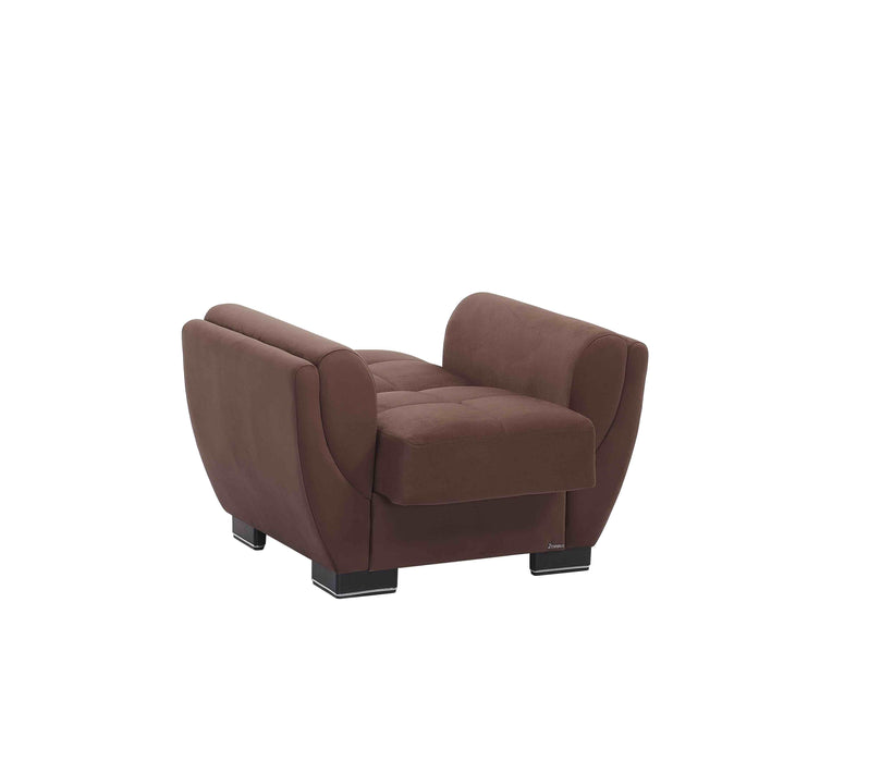 Ottomanson Armada Air Collection Upholstered Convertible Armchair with Storage - Home And Beyond