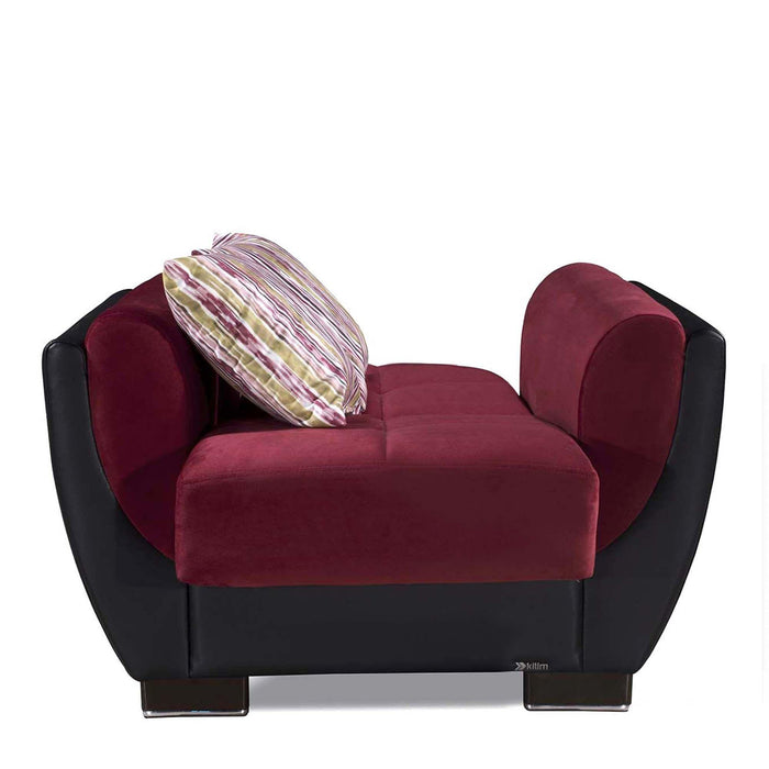 Ottomanson Armada Air Collection Upholstered Convertible Armchair with Storage - Home And Beyond