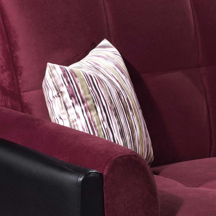 Ottomanson Armada Air Collection Upholstered Convertible Armchair with Storage - Home And Beyond