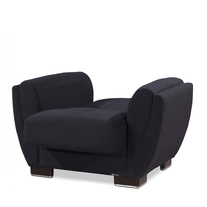 Ottomanson Armada Air Collection Upholstered Convertible Armchair with Storage - Home And Beyond