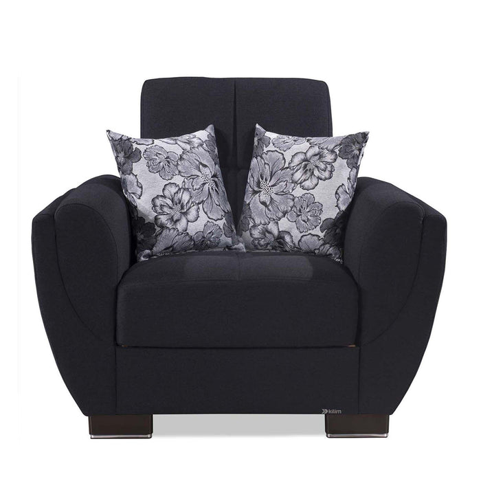 Ottomanson Armada Air Collection Upholstered Convertible Armchair with Storage - Home And Beyond