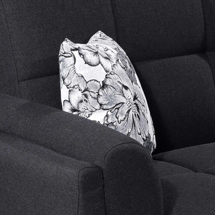 Ottomanson Armada Air Collection Upholstered Convertible Armchair with Storage - Home And Beyond