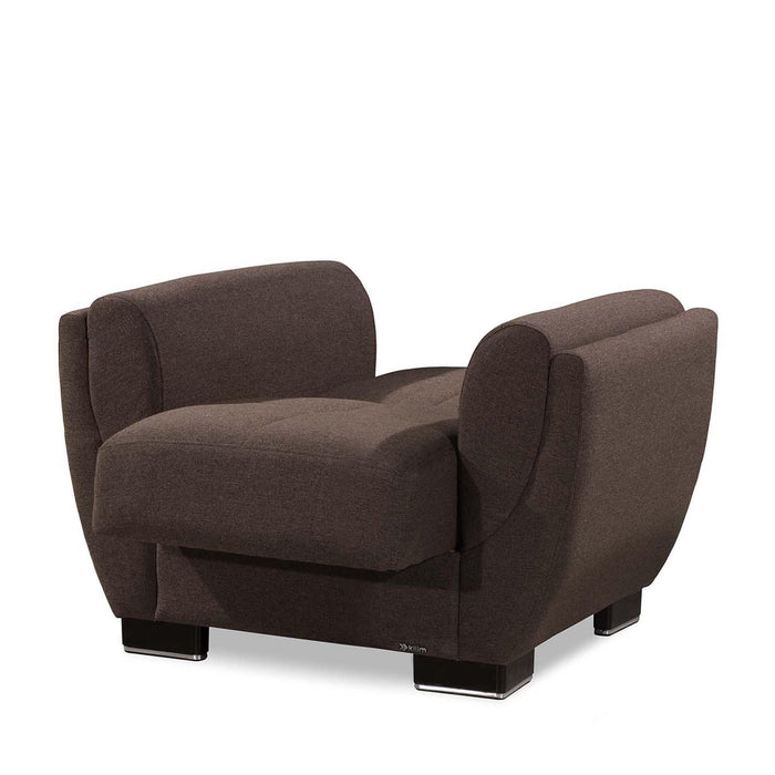 Ottomanson Armada Air Collection Upholstered Convertible Armchair with Storage - Home And Beyond
