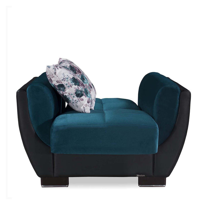 Ottomanson Armada Air Collection Upholstered Convertible Armchair with Storage - Home And Beyond