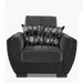 Ottomanson Armada Air Collection Upholstered Convertible Armchair with Storage - Home And Beyond