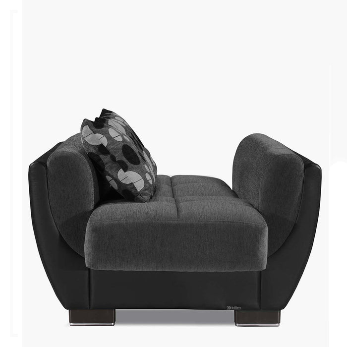 Ottomanson Armada Air Collection Upholstered Convertible Armchair with Storage - Home And Beyond