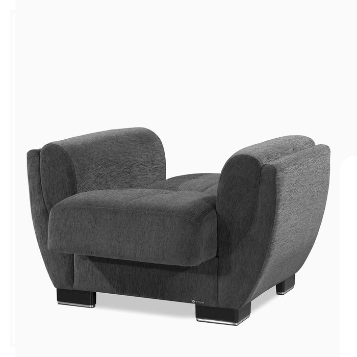 Ottomanson Armada Air Collection Upholstered Convertible Armchair with Storage - Home And Beyond