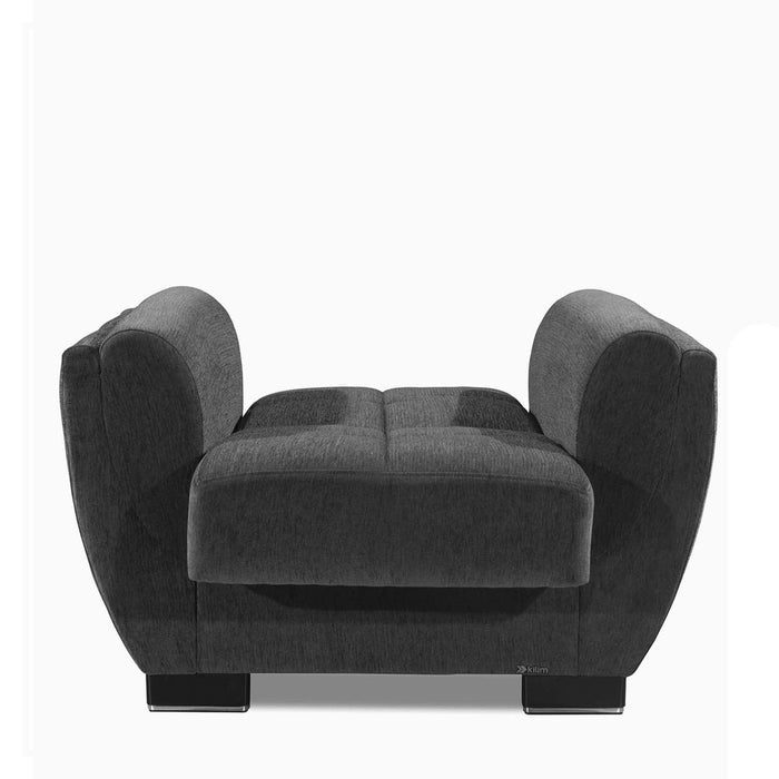 Ottomanson Armada Air Collection Upholstered Convertible Armchair with Storage - Home And Beyond