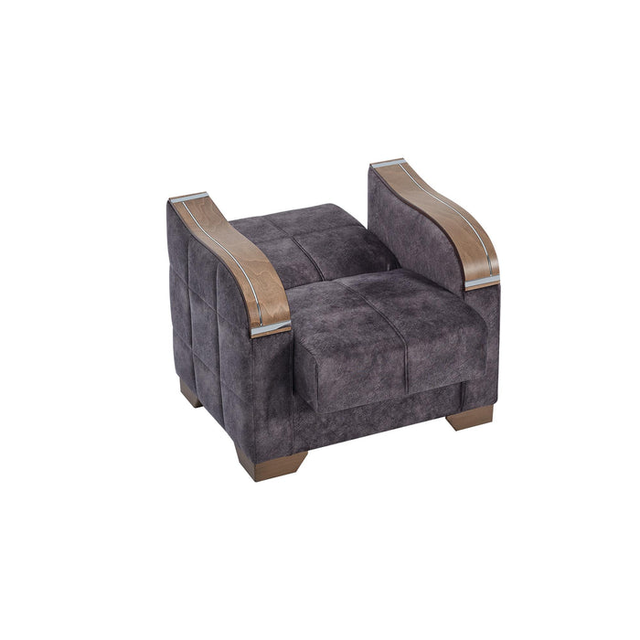Ottomanson Sapphire Collection Convertible Armchair with Storage