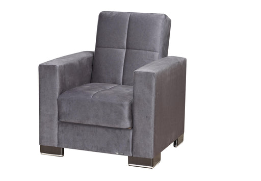 Ottomanson Armada Collection Upholstered Convertible Armchair with Storage image