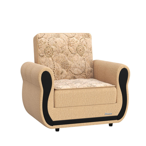 Ottomanson Havana Collection Upholstered Convertible Armchair with Storage image