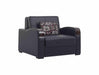 Ottomanson Sleep Plus Collection Upholstered Convertible Armchair with Storage - Home And Beyond