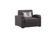 Ottomanson Sleep Plus Collection Upholstered Convertible Armchair with Storage - Home And Beyond