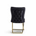 Ottomanson Royal Collection Upholstered Gold Legged Dining Chair, Set of 2 - Home And Beyond