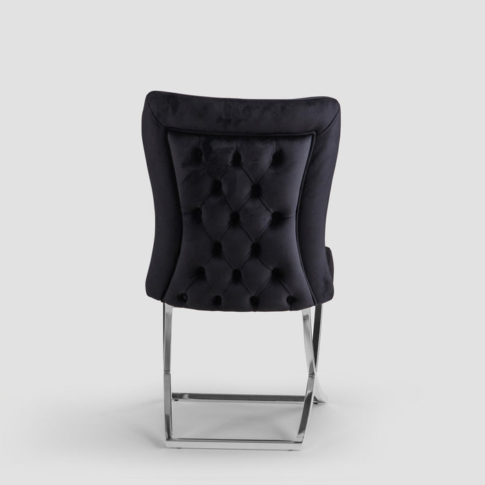 Ottomanson Royal Collection Upholstered Gold Legged Dining Chair, Set of 2 - Home And Beyond