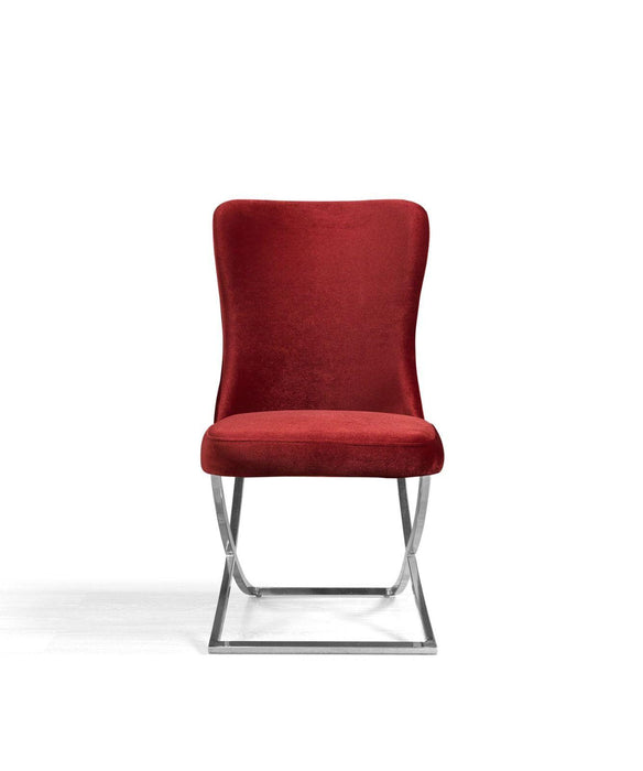 Ottomanson Royal Collection Upholstered Gold Legged Dining Chair, Set of 2 - Home And Beyond