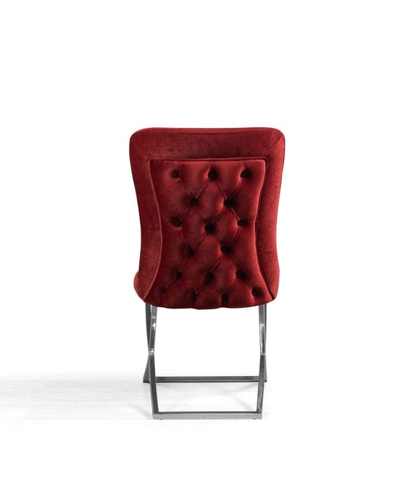 Ottomanson Royal Collection Upholstered Gold Legged Dining Chair, Set of 2 - Home And Beyond