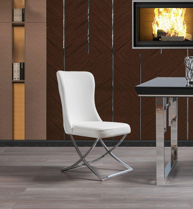 Ottomanson Royal Collection Upholstered Gold Legged Dining Chair, Set of 2 - Home And Beyond