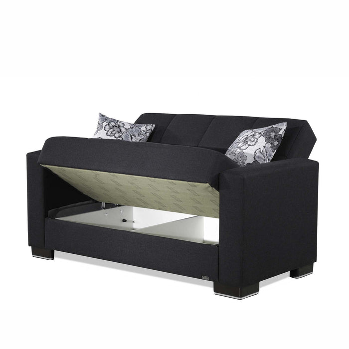 Ottomanson Armada Collection Upholstered Convertible Loveseat with Storage - Home And Beyond