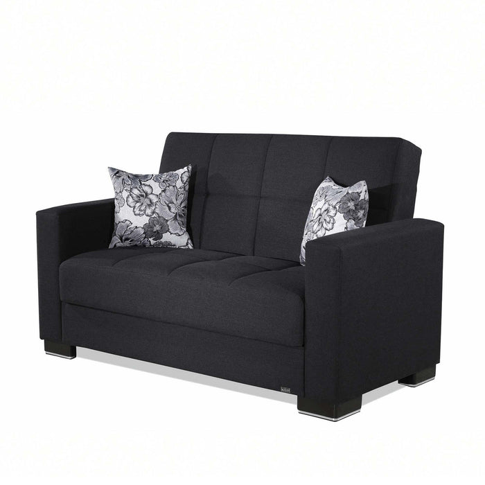 Ottomanson Armada Collection Upholstered Convertible Loveseat with Storage - Home And Beyond