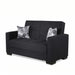 Ottomanson Armada Collection Upholstered Convertible Loveseat with Storage - Home And Beyond
