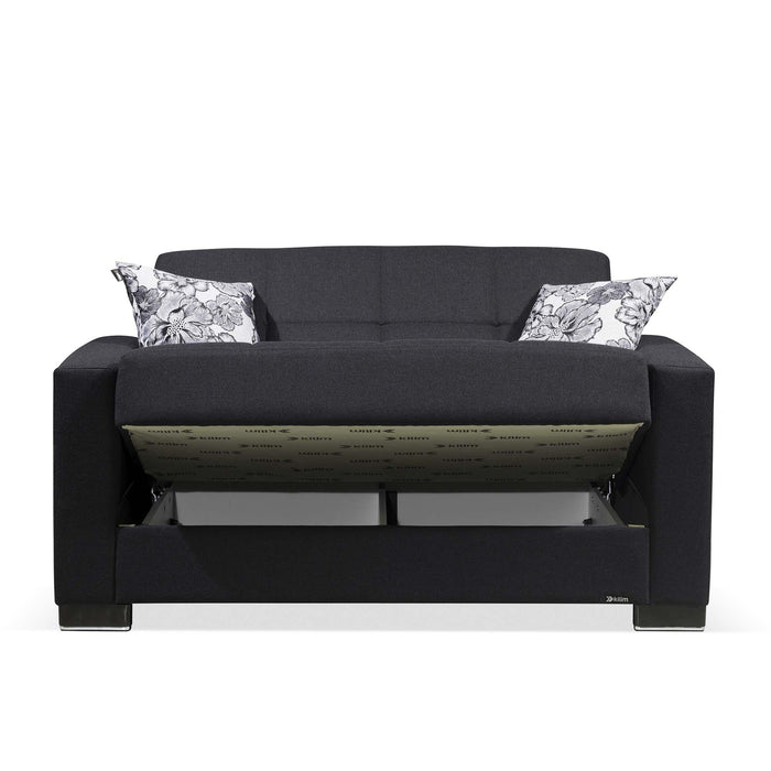 Ottomanson Armada Collection Upholstered Convertible Loveseat with Storage - Home And Beyond