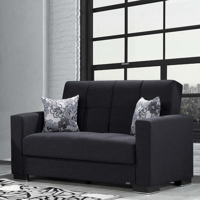 Ottomanson Armada Collection Upholstered Convertible Loveseat with Storage - Home And Beyond