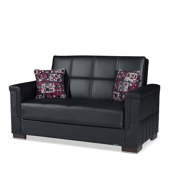 Ottomanson Armada Collection Upholstered Convertible Loveseat with Storage - Home And Beyond