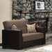 Ottomanson Armada Collection Upholstered Convertible Loveseat with Storage - Home And Beyond