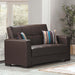 Ottomanson Armada Collection Upholstered Convertible Loveseat with Storage - Home And Beyond
