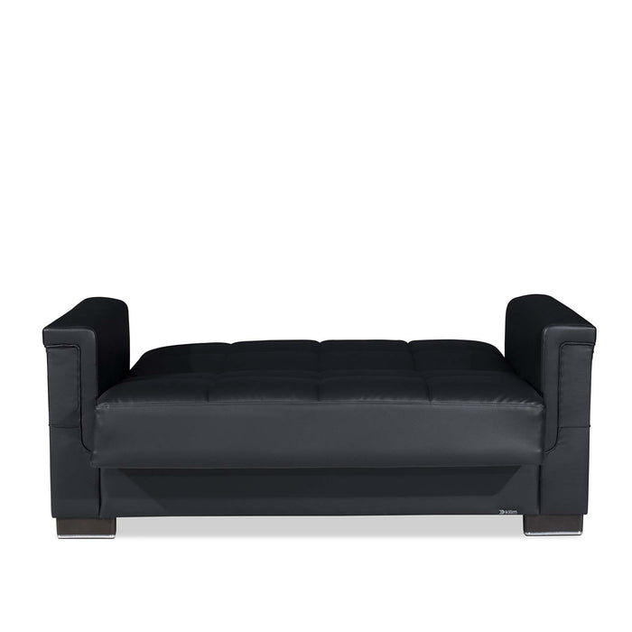 Ottomanson Armada Collection Upholstered Convertible Loveseat with Storage - Home And Beyond