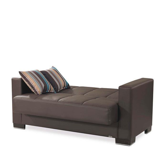 Ottomanson Armada Collection Upholstered Convertible Loveseat with Storage - Home And Beyond