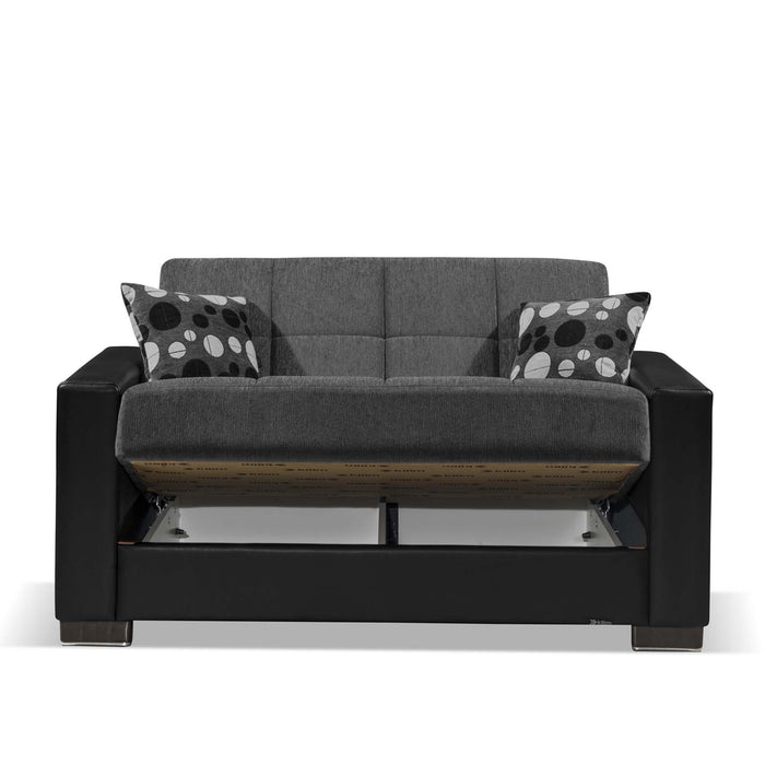 Ottomanson Armada Collection Upholstered Convertible Loveseat with Storage - Home And Beyond