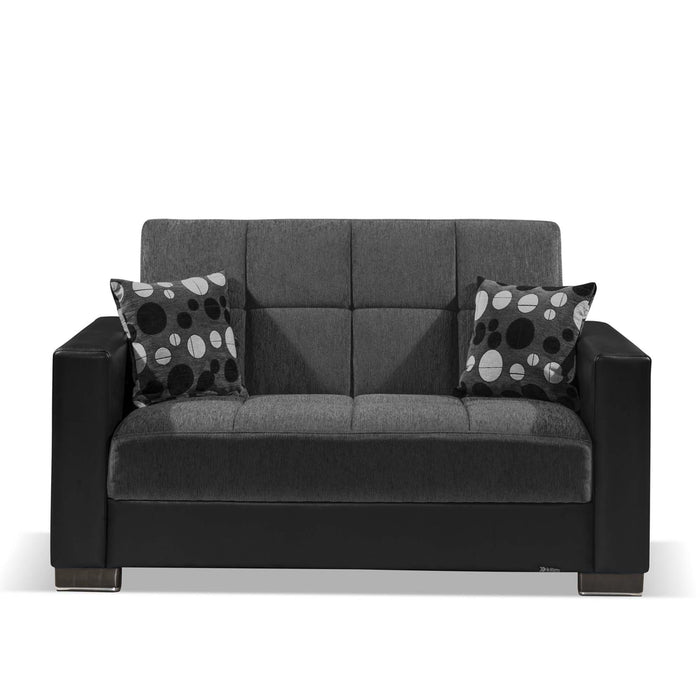 Ottomanson Armada Collection Upholstered Convertible Loveseat with Storage - Home And Beyond