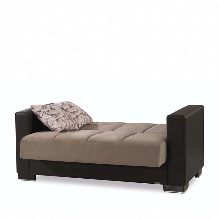 Ottomanson Armada Collection Upholstered Convertible Loveseat with Storage - Home And Beyond