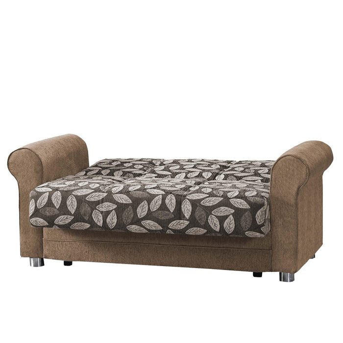 Ottomanson Rio Grande Collection Upholstered Convertible Loveseat with Storage