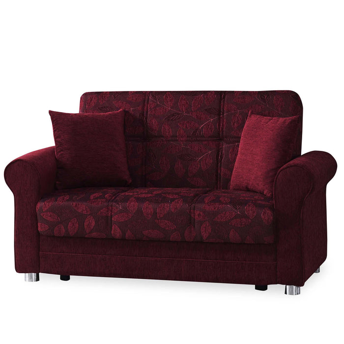Ottomanson Rio Grande Collection Upholstered Convertible Loveseat with Storage
