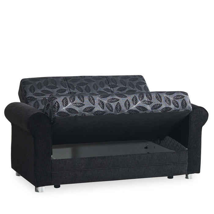 Ottomanson Rio Grande Collection Upholstered Convertible Loveseat with Storage